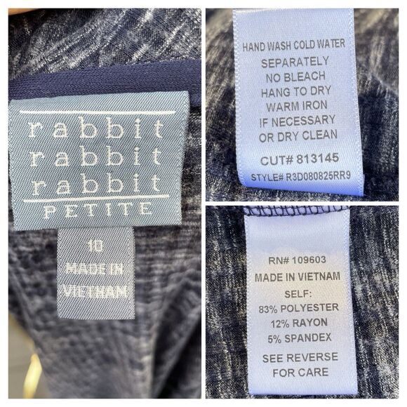 Rabbit Rabbit Designs Dress Womens 10 Cowl Neck Long Sleeve Pockets Pullover - Picture 5 of 16